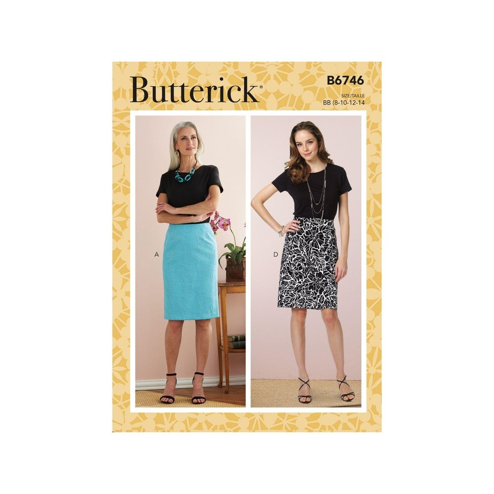 Butterick B6746 Misses‎ Skirt Sewing Pattern Sizes 8-14 Easy Fit Design